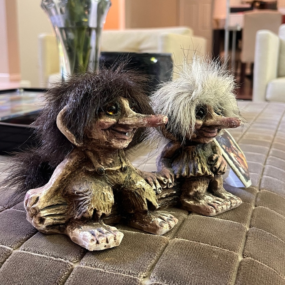 Nyform Norwegian Authentic Vintage Troll Figurines